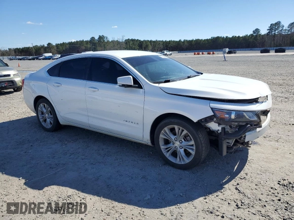 2015 Chevrolet Impala LT with VIN 2G1115SL5F9155379, listed as a Copart auction lot 47962685 with Not Provided miles and Salvage Title. Bid and sale history available at DreamBid. Image 4.
