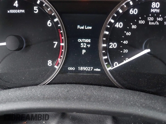 2014 Lexus GS 350 with VIN JTHBE1BL7E5030533, listed as a IAAI auction lot 42034624 with 189,027 mi miles. Bid and sale history available at carsss.com. Image 16.