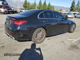 2024 Mercedes-Benz C 63 S AMG E Performance with VIN W1KAF8AB6RR186031, listed as a Copart auction lot 84220074 with 7,202 mi miles and Salvage title. Bid and sale history available at DreamBid. Image 3.