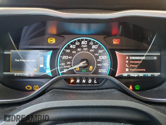 2017 Ford C-Max Energi Titanium with VIN 1FADP5FU4HL110439, listed as a Copart auction lot 80728103 with 81,013 mi miles. Bid and sale history available at carsss.com. Image 9.