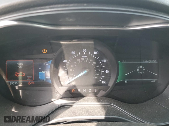 2020 Ford Fusion Titanium with VIN 3FA6P0D90LR192500, listed as a Copart auction lot 53746345 with 135,636 mi miles and Salvage title. Bid and sale history available at DreamBid. Image 9.