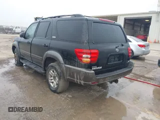 2003 Toyota Sequoia SR5 with VIN 5TDZT34A63S153440, listed as a IAAI auction lot 41928838 with 263,995 mi miles. Bid and sale history available at carsss.com. Image 3.