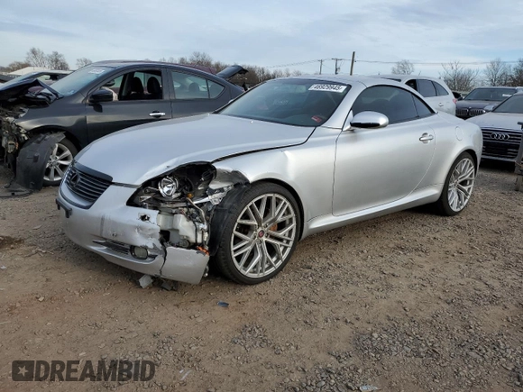 2006 Lexus SC 430 z VIN JTHFN48Y369000493, wystawiony jako Copart lot #46929945 z przebiegiem 141 704 mil mil oraz Szkody całkowita. Historia ofert i sprzedaży dostępna na DreamBid. Obrazek 1.