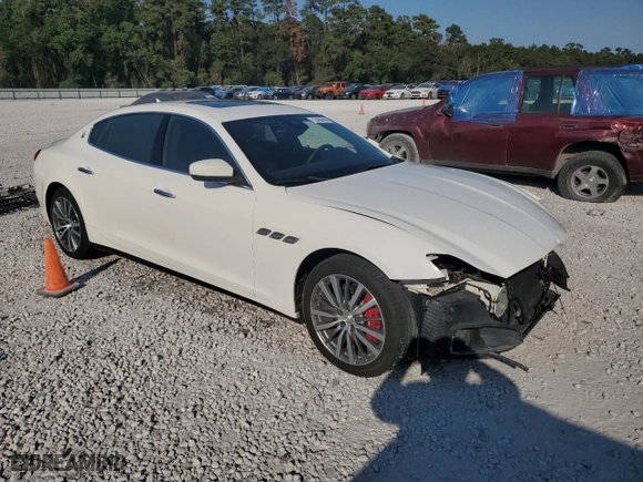 2017 Maserati Quattroporte S Q4 with VIN ZAM56RRAXH1230294, listed as a Copart auction lot 75484494 with 87,010 mi miles and Salvage Title. Bid and sale history available at carsss.com. Image 4.