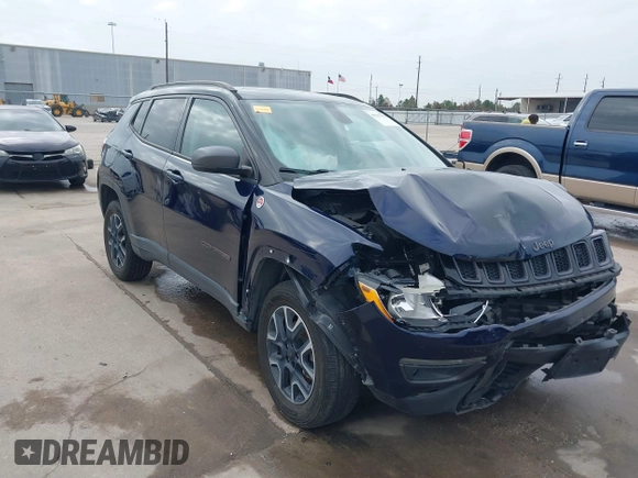 2019 Jeep Compass Trailhawk with VIN 3C4NJDDB8KT619330, listed as a IAAI auction lot 41237920 with 85,144 mi miles and . Bid and sale history available at DreamBid. Image 1.