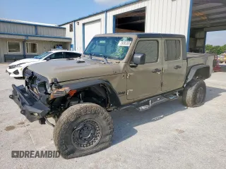 2020 Jeep Gladiator Sport S с VIN 1C6HJTAG0LL168969, выставлен на аукционе Copart как лот 59283365 с пробегом 67 810 миль миль и Списание • Salvage title. История ставок и продаж доступна на DreamBid. Изображение 1.