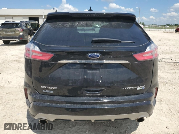 2019 Ford Edge Titanium with VIN 2FMPK4K99KBC20522, listed as a Copart auction lot 61953775 with 61,607 mi miles and Salvage title. Bid and sale history available at DreamBid. Image 6.
