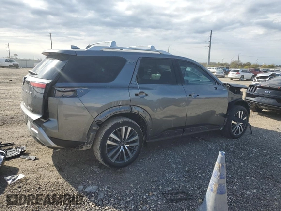 2022 Nissan Pathfinder Platinum with VIN 5N1DR3DG5NC266762, listed as a Copart auction lot 83620494 with 25,271 mi miles and Salvage title. Bid and sale history available at DreamBid. Image 3.