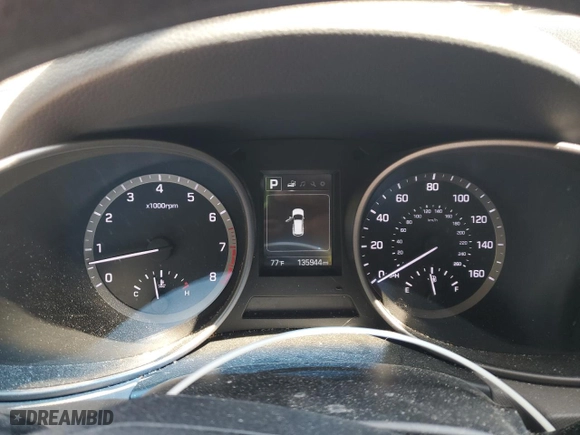 2017 Hyundai Santa Fe Sport 2.4L with VIN 5XYZU3LB7HG416868, listed as a Copart auction lot 53335165 with 135,944 mi miles and Salvage Title. Bid and sale history available at carsss.com. Image 9.