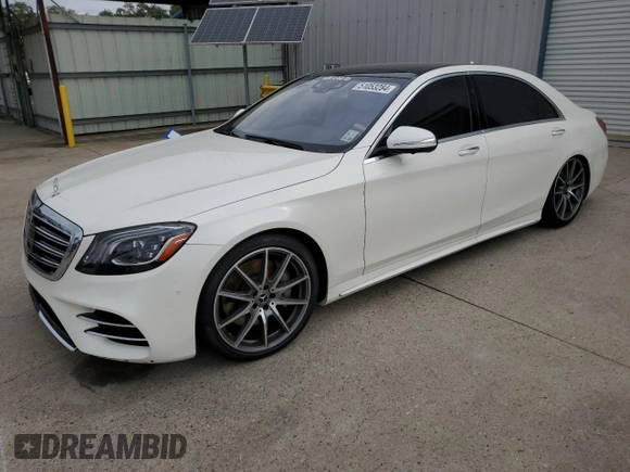2018 Mercedes-Benz S 560 with VIN WDDUG8GB8JA415359, listed as a Copart auction lot 51053284 with 65,292 mi miles and Salvage Title. Bid and sale history available at DreamBid. Image 1.