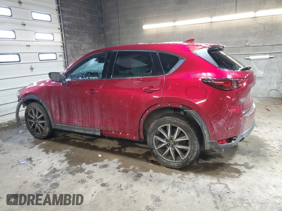 2018 Mazda CX-5 Grand Touring with VIN JM3KFBDM6J0444685, listed as a Copart auction lot 41602675 with 75,488 mi miles and Salvage Title. Bid and sale history available at carsss.com. Image 2.