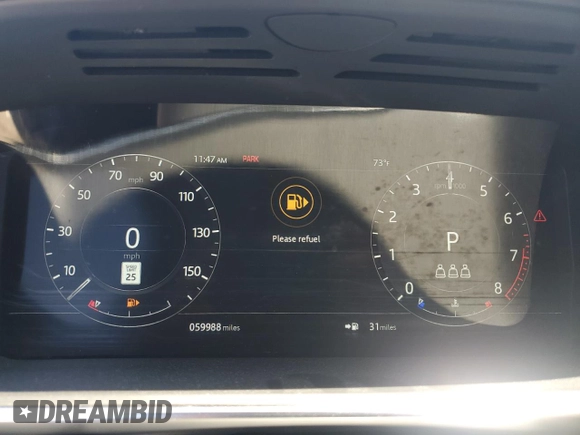 2019 Land Rover Range Rover Sport HSE with VIN SALWR2RV9KA840875, listed as a Copart auction lot 58078275 with 59,988 mi miles and Salvage title. Bid and sale history available at DreamBid. Image 9.