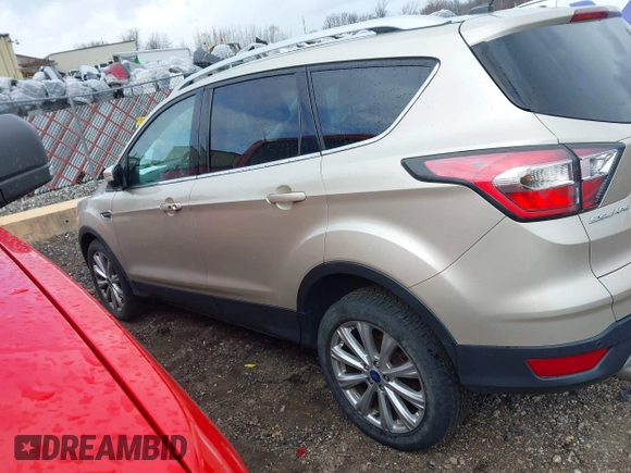 2017 Ford Escape Titanium with VIN 1FMCU9JD1HUB05881, listed as a IAAI auction lot 41966842 with 185,963 mi miles. Bid and sale history available at carsss.com. Image 14.