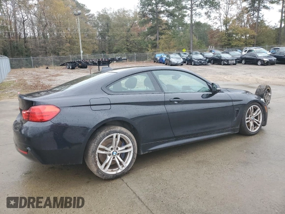 2014 BMW 4 Series 428i with VIN WBA3N7C51EK222053, listed as a Copart auction lot 84374364 with 110,888 mi miles and Salvage Title. Bid and sale history available at DreamBid. Image 3.
