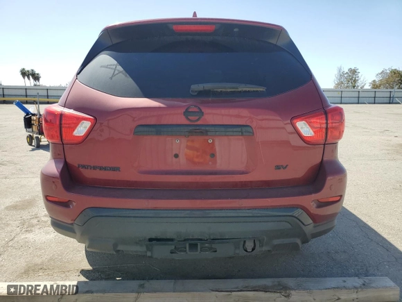 2020 Nissan Pathfinder SV with VIN 5N1DR2BN9LC600199, listed as a Copart auction lot 51447485 with 91,914 mi miles and Salvage Title. Bid and sale history available at carsss.com. Image 6.