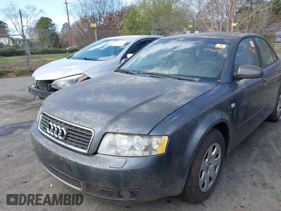 2002 Audi A4 1.8T with VIN WAULC68E22A308336, listed as a IAAI auction lot 41783633 with 1 mi miles. Bid and sale history available at carsss.com. Image 6.
