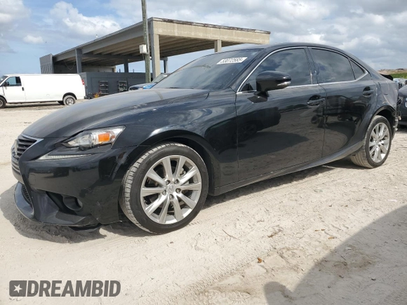2014 Lexus IS 250 z VIN JTHBF1D24E5036999, wystawiony jako Copart lot #53072585 z przebiegiem 85 144 mil mil oraz Szkoda całkowita • Salvage title. Historia ofert i sprzedaży dostępna na DreamBid. Obrazek 1.
