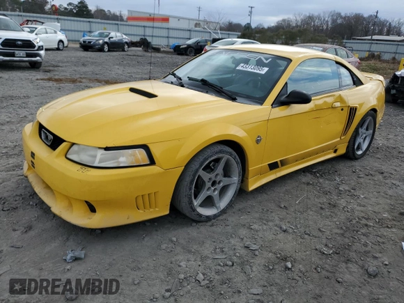 1999 Ford Mustang GT with VIN 1FAFP42X3XF122517, listed as a Copart auction lot 43313095 with 0 mi miles and Salvage Title. Bid and sale history available at carsss.com. Image 1.