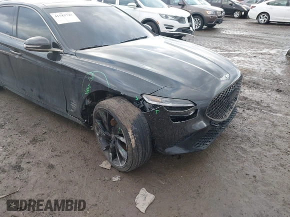 2023 Genesis G70 2.0T with VIN KMTG34TA5PU120298, listed as a IAAI auction lot 41515747 with 32,724 mi miles and . Bid and sale history available at DreamBid. Image 6.