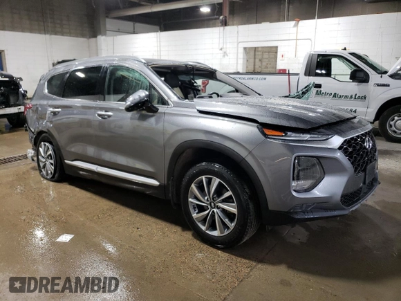 2019 Hyundai Santa Fe Ultimate with VIN 5NMS5CAD2KH135223, listed as a Copart auction lot 52534625 with 93,048 mi miles and Salvage Title. Bid and sale history available at DreamBid. Image 4.