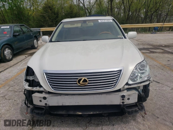 2005 Lexus LS 430 with VIN JTHBN36F250182474, listed as a Copart auction lot 54141425 with 177,907 mi miles and Salvage Title. Bid and sale history available at carsss.com. Image 5.