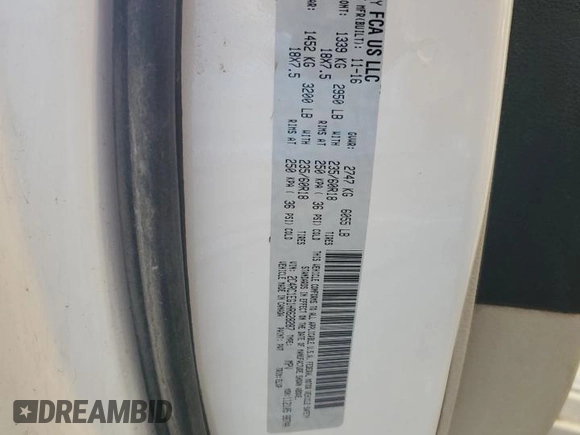 2017 Chrysler Pacifica Touring L Plus with VIN 2C4RC1EG1HR628287, listed as a Copart auction lot 52955835 with 161,155 mi miles and Non Repairable. Bid and sale history available at DreamBid. Image 14.