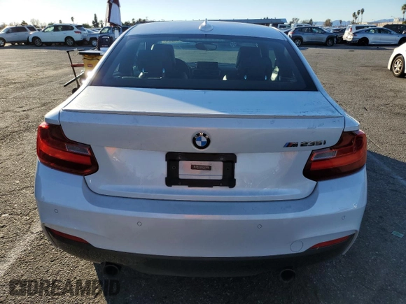 2016 BMW 2 Series M235i with VIN WBA1J7C51GV360518, listed as a Copart auction lot 37703904 with 91,791 mi miles. Bid and sale history available at carsss.com. Image 6.