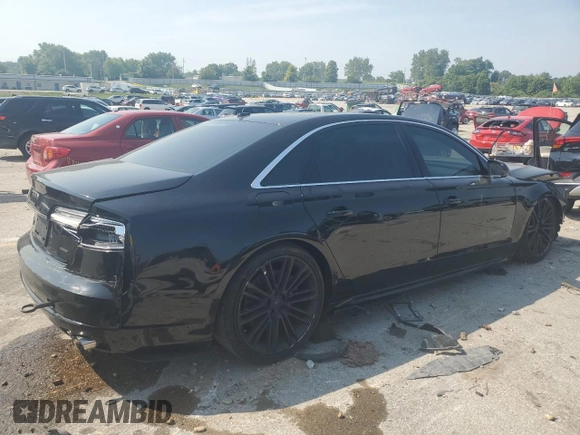 2017 Audi A8 with VIN WAU44AFD3HN015464, listed as a Copart auction lot 60557455 with 125,067 mi miles and Clean title. Bid and sale history available at DreamBid. Image 3.