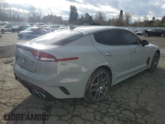 2022 Kia Stinger GT1 with VIN KNAE45LC5N6114624, listed as a Copart auction lot 44423865 with 67,193 mi miles and Salvage Title. Bid and sale history available at DreamBid. Image 3.