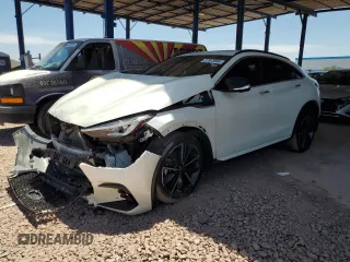 2023 Infiniti QX55 Essential z VIN 3PCAJ5KR2PF101501, wystawiony jako Copart lot #57913585 z przebiegiem 13 999 mil mil oraz Szkoda całkowita • Salvage title. Historia ofert i sprzedaży dostępna na DreamBid. Obrazek 1.