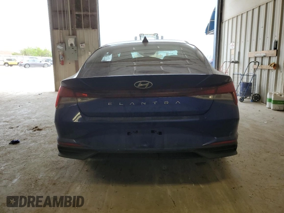 2023 Hyundai Elantra SEL with VIN KMHLS4AG8PU573611, listed as a Copart auction lot 53503735 with 13,237 mi miles and Salvage title. Bid and sale history available at DreamBid. Image 6.