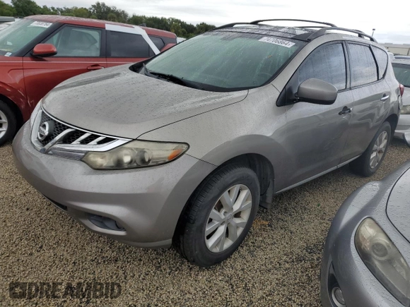 2012 Nissan Murano S with VIN JN8AZ1MU8CW111981, listed as a Copart auction lot 74706864 with 220,227 mi miles and Salvage Title. Bid and sale history available at carsss.com. Image 1.