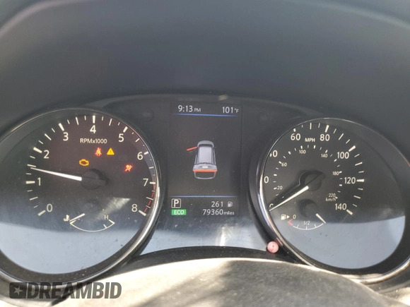 2020 Nissan Rogue S with VIN JN8AT2MT8LW008574, listed as a Copart auction lot 64434645 with 79,360 mi miles and Salvage title. Bid and sale history available at DreamBid. Image 9.