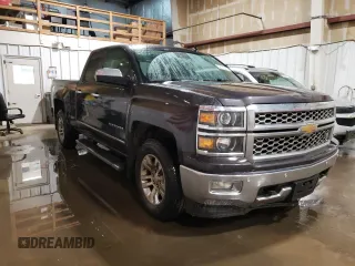 2014 Chevrolet Silverado 1500 LTZ with VIN 1GCVKSEC0EZ377719, listed as a Copart auction lot 52186575 with 62,580 mi miles and Salvage Title. Bid and sale history available at DreamBid. Image 4.
