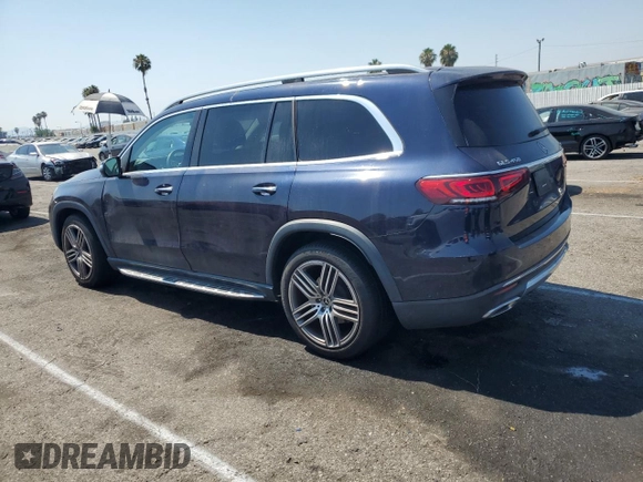 2021 Mercedes-Benz GLS 450 with VIN 4JGFF5KEXMA442665, listed as a Copart auction lot 62712424 with 24,449 mi miles and Salvage Title. Bid and sale history available at DreamBid. Image 2.