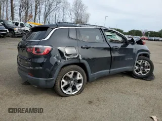 2020 Jeep Compass Limited with VIN 3C4NJDCB6LT154078, listed as a Copart auction lot 51684895 with 44,350 mi miles and Salvage Title. Bid and sale history available at carsss.com. Image 3.