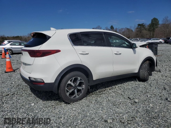 2020 Kia Sportage LX with VIN KNDPM3AC1L7780907, listed as a Copart auction lot 49606625 with 52,416 mi miles and Salvage Title. Bid and sale history available at carsss.com. Image 3.