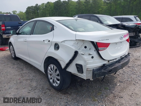 2011 Hyundai Elantra GLS with VIN 5NPDH4AE3BH033821, listed as a IAAI auction lot 42034422 with 222,069 mi miles. Bid and sale history available at carsss.com. Image 3.
