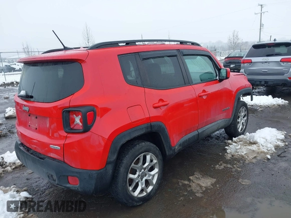 2016 Jeep Renegade Latitude with VIN ZACCJBBT2GPC78349, listed as a IAAI auction lot 41532713 with 162,330 mi miles. Bid and sale history available at carsss.com. Image 4.