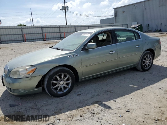 2007 Buick Lucerne V6 CXL with VIN 1G4HD57257U153516, listed as a Copart auction lot 53911495 with 76,526 mi miles and Salvage Title. Bid and sale history available at carsss.com. Image 1.