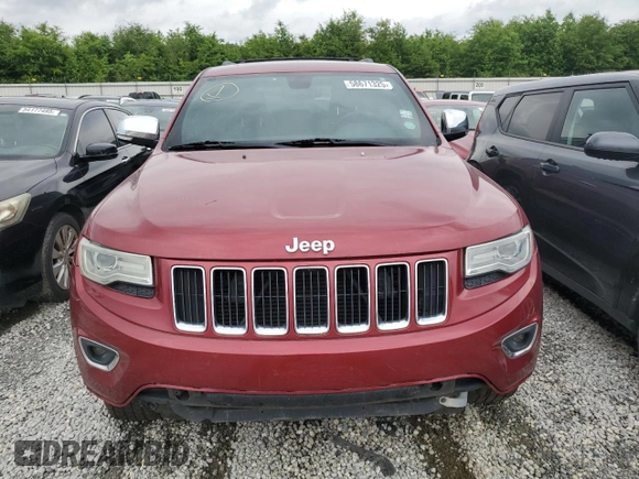 2014 Jeep Grand Cherokee Limited с VIN 1C4RJFBMXEC409071, выставлен на аукционе Copart как лот 58671325 с пробегом 215 044 миль миль и Чистый • Clean title. История ставок и продаж доступна на DreamBid. Изображение 5.