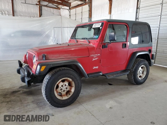 2000 Jeep Wrangler Sport with VIN 1J4FA49S9YP751596, listed as a Copart auction lot 52527315 with 132,514 mi miles and Clean Title. Bid and sale history available at carsss.com. Image 1.
