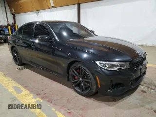 2021 BMW 3 Series M340i xDrive with VIN 3MW5U9J00M8B50888, listed as a Copart auction lot 83747584 with 35,951 mi miles and Salvage Title. Bid and sale history available at carsss.com. Image 4.
