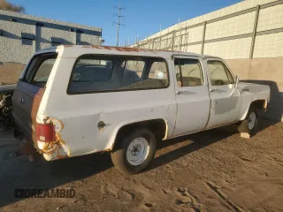 1974 Chevrolet Suburban z VIN CCY164F189473, wystawiony jako Copart lot #49678415 z przebiegiem Nie podano mil oraz Czysty tytuł • Clean title. Historia ofert i sprzedaży dostępna na DreamBid. Obrazek 3.