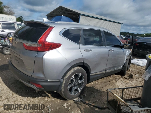 2018 Honda CR-V Touring with VIN 7FARW1H97JE036502, listed as a Copart auction lot 59839125 with 88,222 mi miles and Salvage title. Bid and sale history available at DreamBid. Image 3.