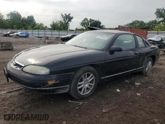 1998 Chevrolet Monte Carlo LS with VIN 2G1WW12M2W9251866, listed as a Copart auction lot 59701835 with 104,203 mi miles and Salvage title. Bid and sale history available at DreamBid. Image 1.