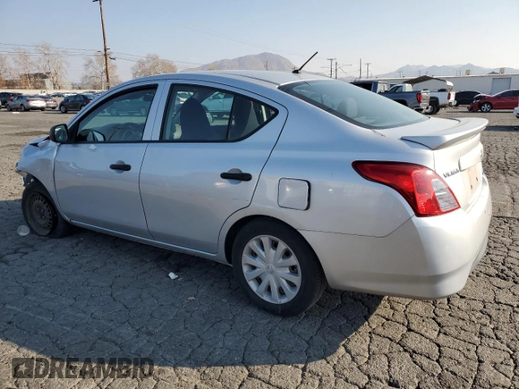 2015 Nissan Versa SV with VIN 3N1CN7AP5FL801573, listed as a Copart auction lot 43271265 with 80,350 mi miles and Salvage title. Bid and sale history available at DreamBid. Image 2.