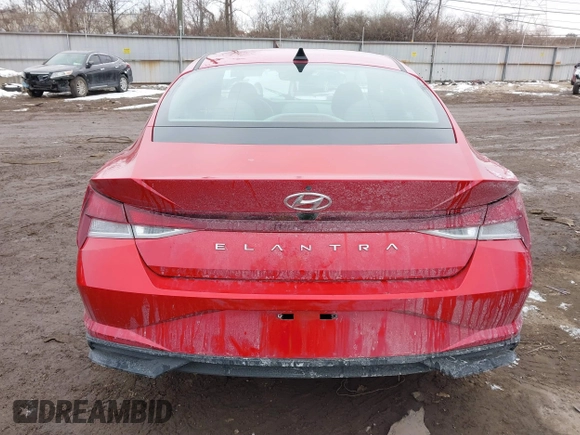 2021 Hyundai Elantra SEL with VIN 5NPLM4AG3MH021194, listed as a IAAI auction lot 41635580 with 102,891 mi miles. Bid and sale history available at carsss.com. Image 17.