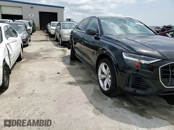 2022 Audi Q8 Premium with VIN WA1AVBF11ND020639, listed as a Copart auction lot 58058925 with 21,987 mi miles and Salvage title. Bid and sale history available at DreamBid. Image 14.