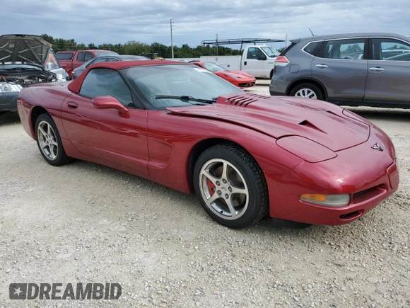 2001 Chevrolet Corvette with VIN 1G1YY32G715132225, listed as a Copart auction lot 74327264 with 0 mi miles and Non Repairable. Bid and sale history available at carsss.com. Image 4.